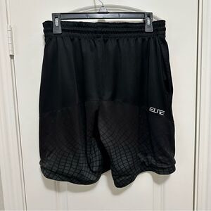 Nike Dri-Fit Black Elite Men’s Athletic Basketball Gym Shorts Size Large